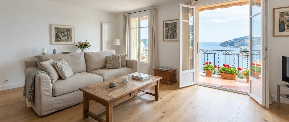Sejour de l'appartement analyse, ouvert sur la terrasse